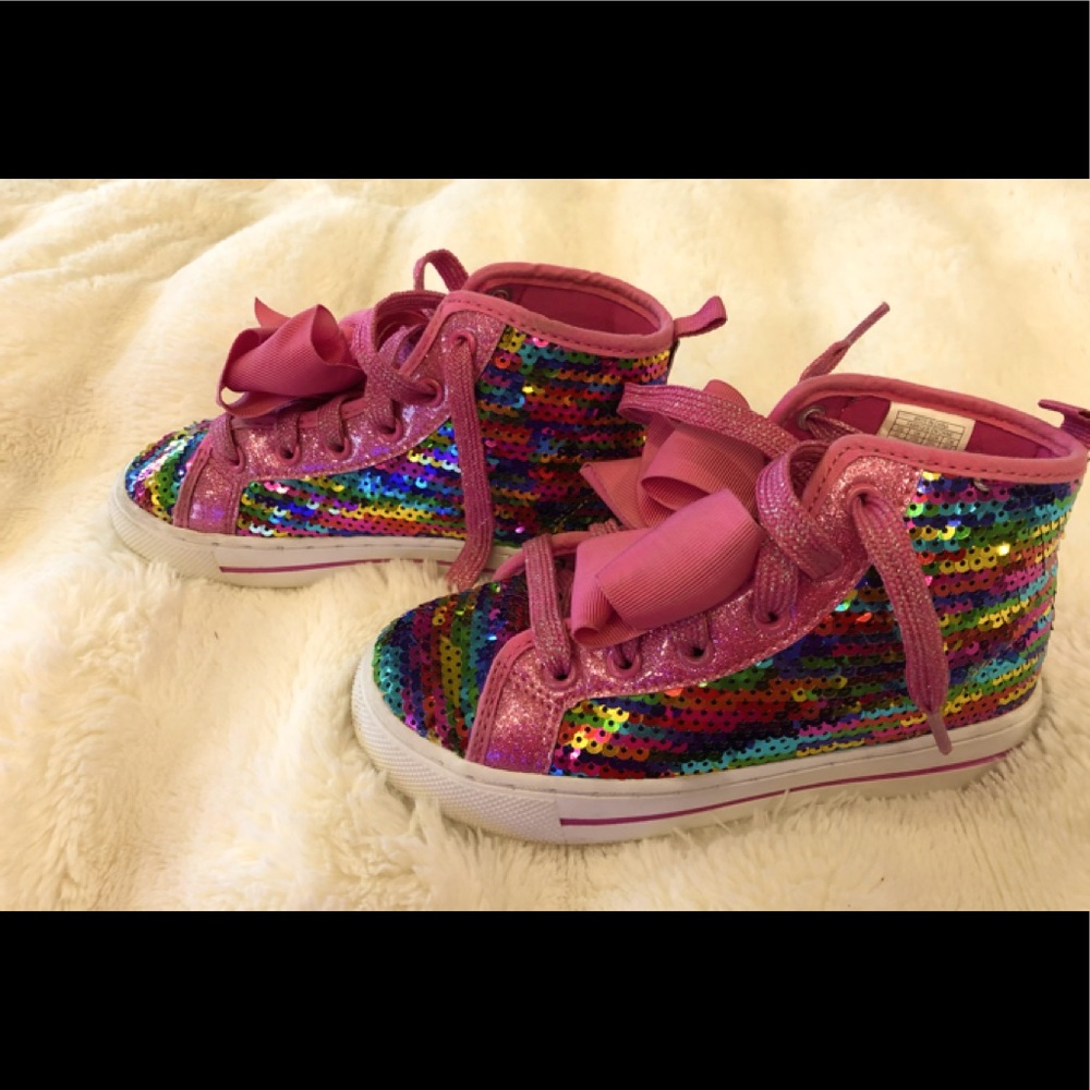 Girls, Size 12, Sparkle High-Tops.  EUC
